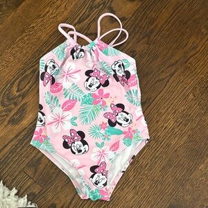 PatPat Pink Minnie Mouse One Piece Swimsuit